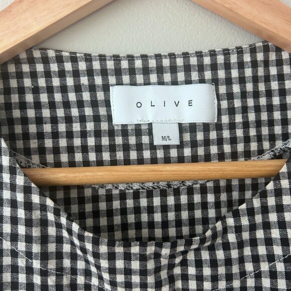 Olive Clothing Faye Ribboned Vest Black Gingham - Picture 4 of 6